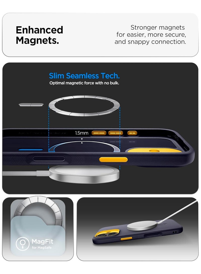 Spigen Nano Pop MagFit iPhone 17 MagSafe Case Cover Mil Grade - Blueberry Navy - Image 3