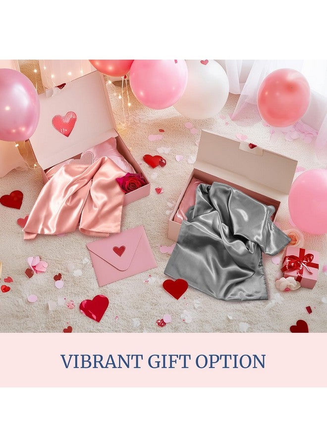 BEDELITE Satin Pillowcase for Hair and Skin, Super Soft and Cooling Similar to Silk Pillow Cases 2 Pack with Envelope Closure, Gift for Women Men(20"x26" Standard Size, Grey) - Image 4