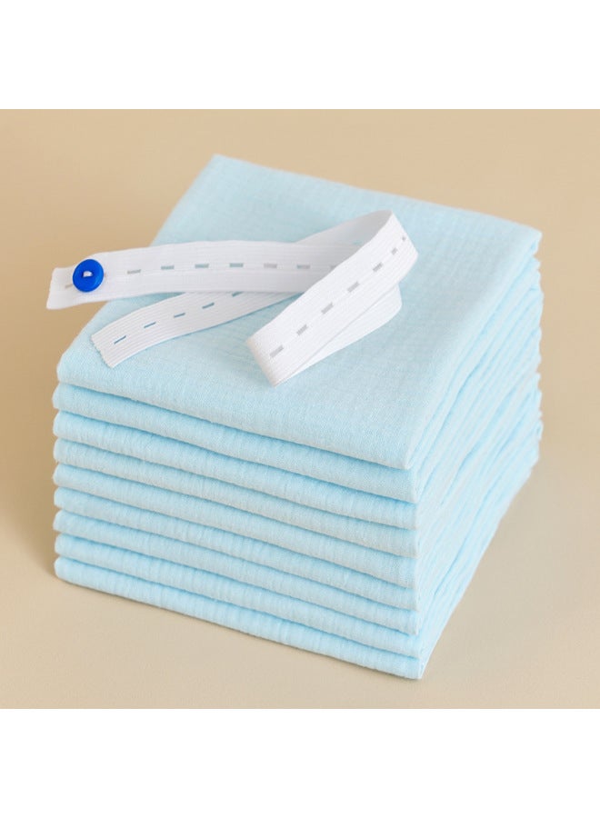 حفاضات أطفال قطنية مزدوجة الطبقات قابلة للغسل لحديثي الولادة، حفاضات شاش ماصة للأطفال، رقيقة جدًا وتسمح بمرور الهواء، مناسبة لبذور الخردل البولية - Image 1