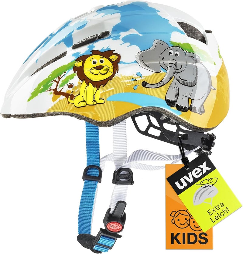 Uvex Kid 2 Bicycle Bike Helmet - Children's Safety Helmet - Integrated Insect Net - Easy Adjustment - Size 46-52 cm, Desert - Image 1