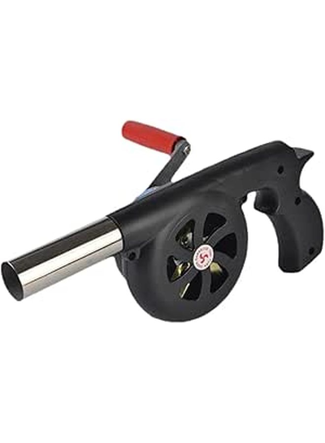 Large Manual Hand Crank BBQ Fire Blower Outdoor Camping Barbecue Grill Starter Tool - Image 1