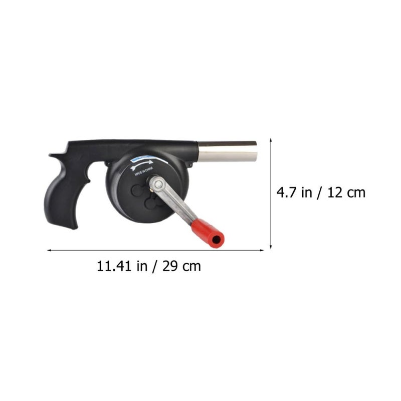 Large Manual Hand Crank BBQ Fire Blower Outdoor Camping Barbecue Grill Starter Tool - Image 3