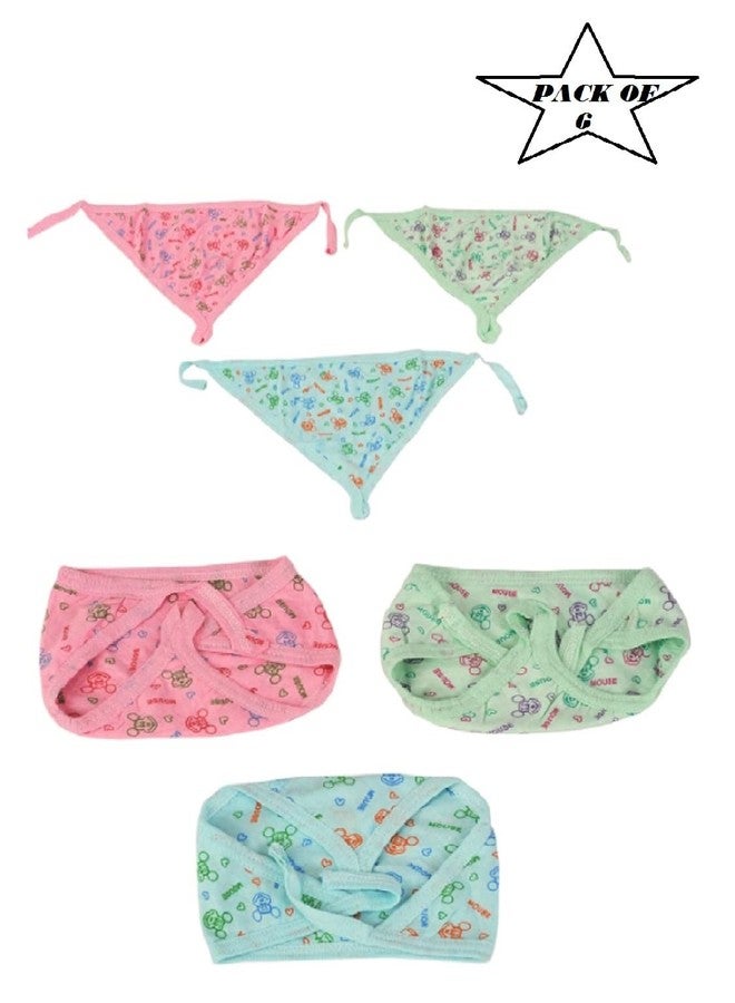 Wavva® Pure Cotton Baby Langota Nappies Cloth Diaper for 0-12 Months Pure Cotton, Super Soft, Easy to tie, Easy to Clean, and Durable to Withstand Many Wash Pack of 6 (Multi-Color) - Image 2