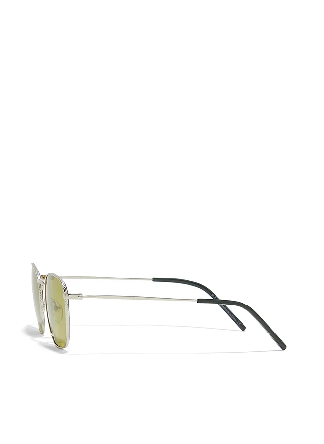 Blackout BlackOut MUST-HAVE,Unisex Sunglasses, Square Sunglasses, UV Protection: UV400 (Silver,Green)