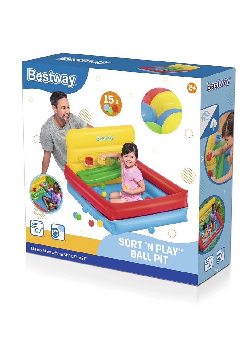 Bestway - Bestway Sort ‘N Play Ball Pit Set With 15 Balls - Image 1