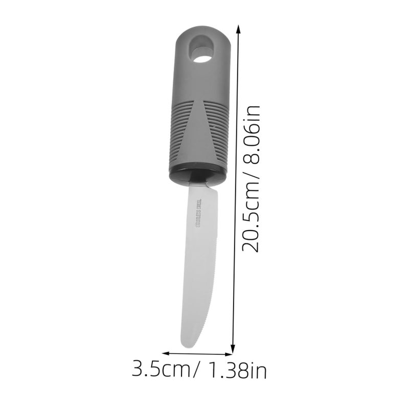 3 Pieces Adaptive Utensils Set Stainless Steel Spoon Fork For Hand Tremors - Image 3