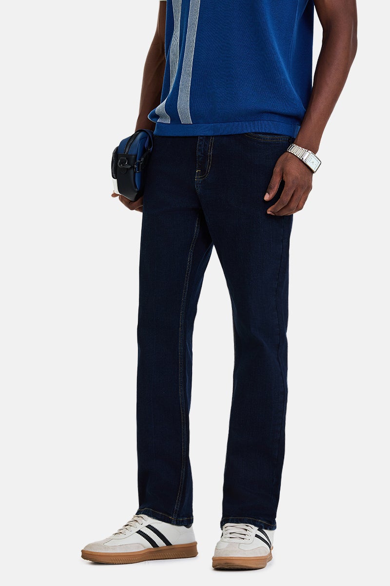 SNITCH Indigo Solid Straight Fit Casual Jeans - Image 1