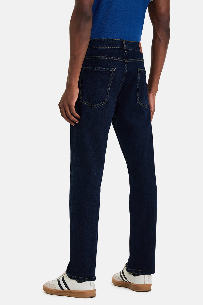 SNITCH Indigo Solid Straight Fit Casual Jeans - Image 5