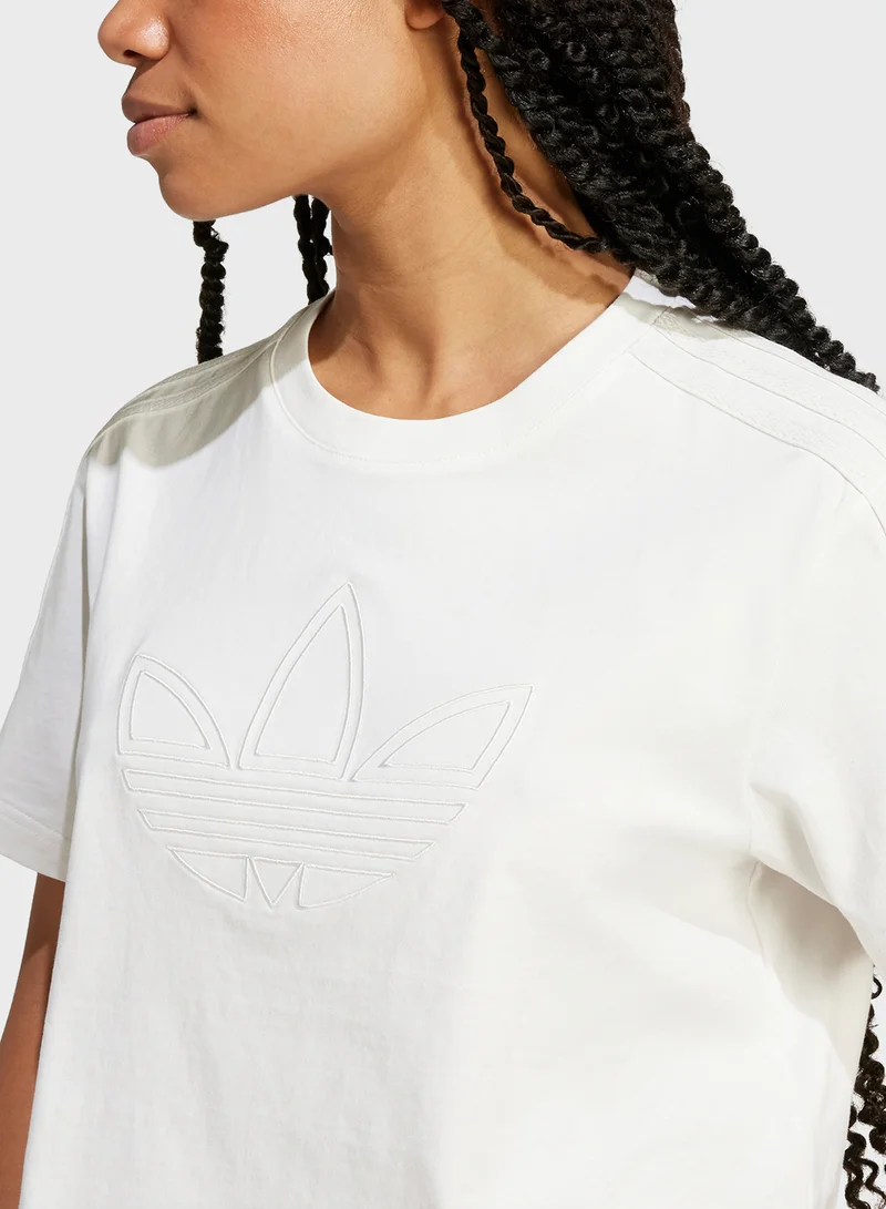 adidas Originals Firebird Trefoil Cropped T-Shirt