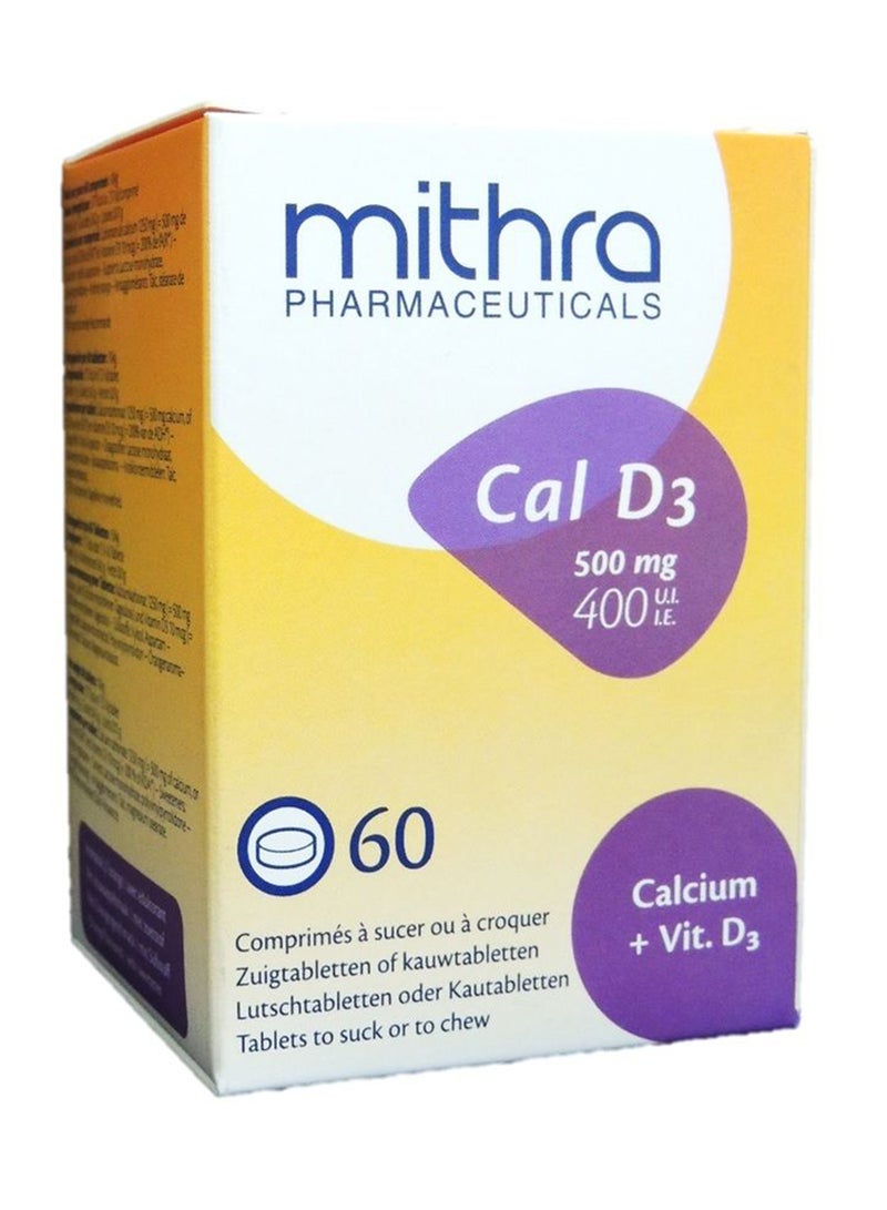 Mithra Cal D3 Chewable Tablets 60'S