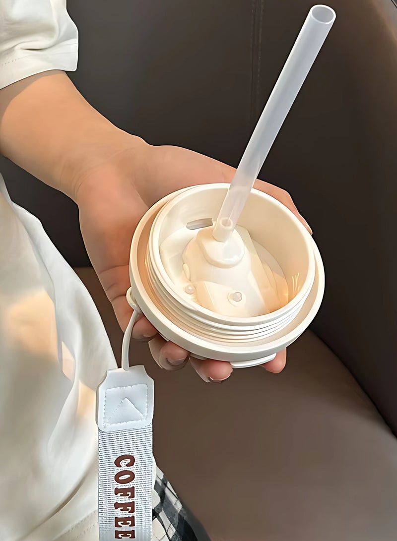تويسو كوب قهوة Twisoo Premium من الفولاذ المقاوم للصدأ معزول بالفراغ ومقاوم للتسرب ومناسب للاستخدام اليومي في المكتب أو الصالة الرياضية أو المنزل أو المشروب الساخن والبارد لمدة 12 ساعة، خالٍ من مادة BPA، سعة 500 مل (أخضر)  - Image 5