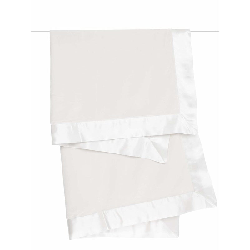 Little Giraffe Baby Blanket - Velvet Soft Blanket with Satin Trim - Baby Stroller Blanket - Newborn Baby Essentials & Baby Gifts - 29x35" - Cream - Image 1