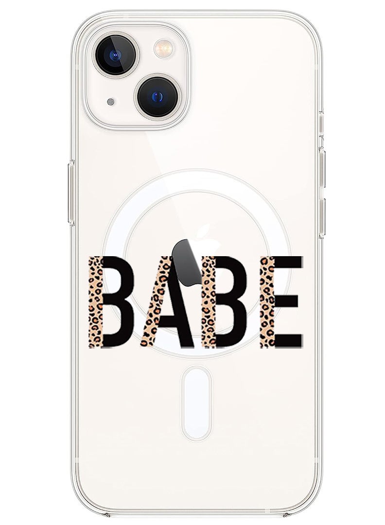 Magnetic Case for iPhone 13 6.1-inch Compatible with MagSafe Wireless Charging, Shockproof Phone Bumper Cover Babe copy