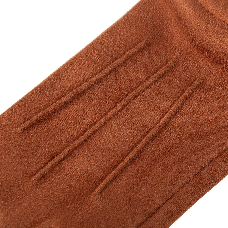 Kebesu Womens Winter Suede Gloves With Touchscreen Texting Finger Wool Lined Windproof Warm Fashion Dress Gloves - Image 5