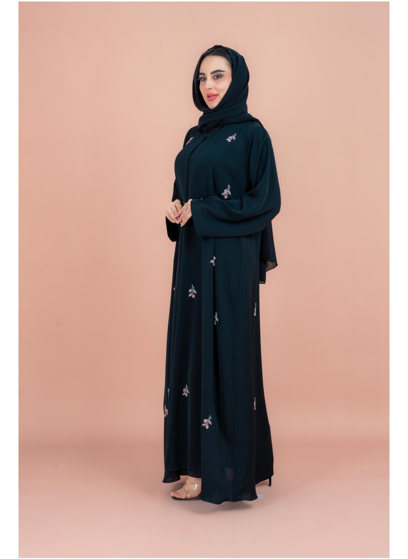 IKKXA Artisan Elegance Handwork Emirati Abaya AIK132  - Image 4