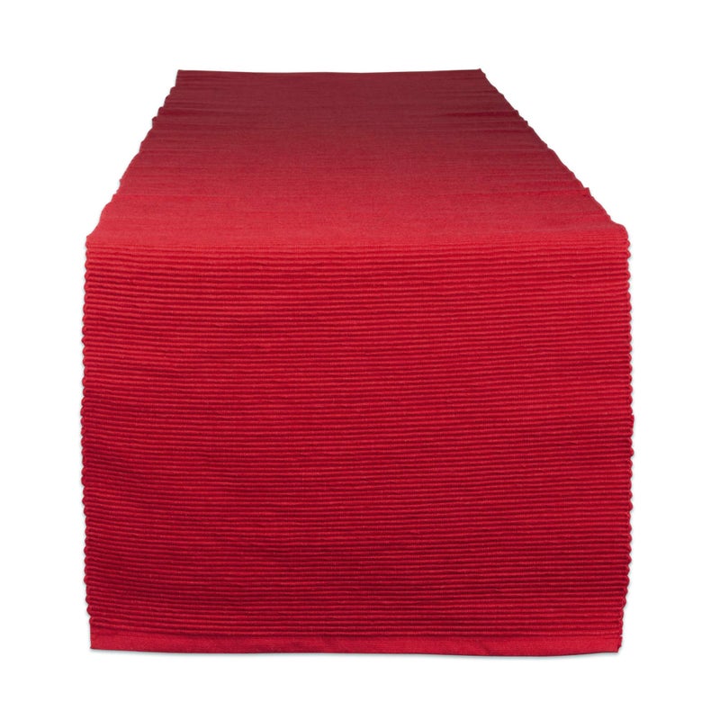 ديي DII Basic كل يوم مضلع الطاولة 100 ٪ من القطن الجدول عداء 13x72 Tango Red - Image 1