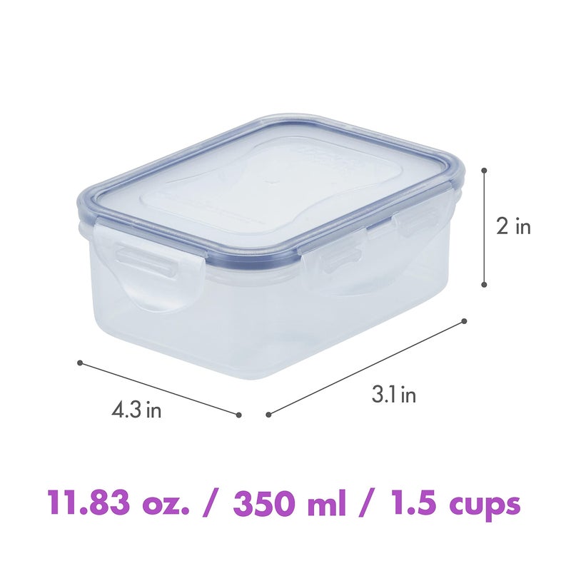 LOCK & LOCK - HPL806S6 Easy Essentials Food Storage Container/Bin Set - 11.8 Oz (Pack of 6)  Clear - Image 2
