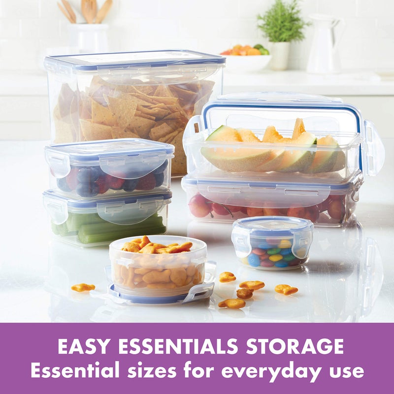 LOCK & LOCK - HPL806S6 Easy Essentials Food Storage Container/Bin Set - 11.8 Oz (Pack of 6)  Clear - Image 5