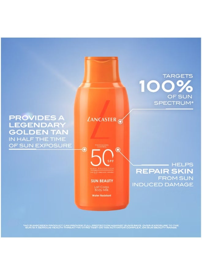 Lancaster Sun Beauty Body Milk SPF50 400ml - Image 2