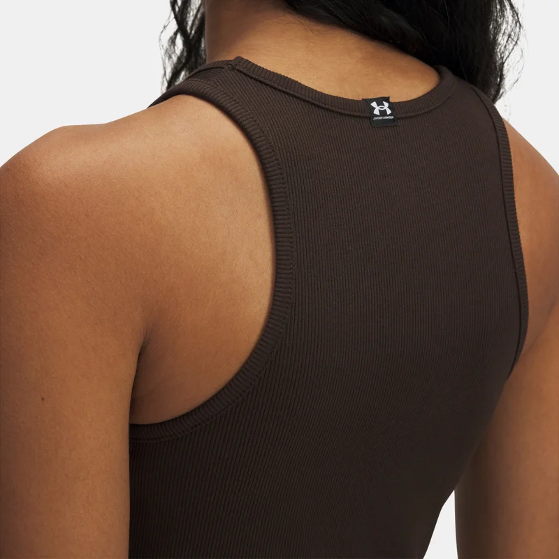 Under Armour Brown Women's Rival Rib Tank Top for Women | Best Price UAE