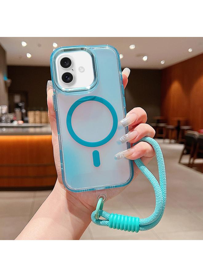 اس-توب جراب هاتف ماج سيف برايت شادو متغير اللون مع حزام معصم لهاتف آيفون 16 بلس - Image 1