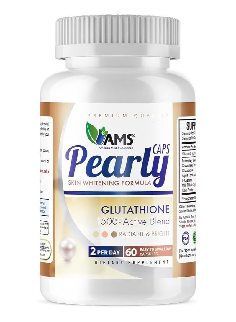 إيه إم إس كبسولات AMS Pearly Skin Whitening Formula Glutathione 60 - Image 1