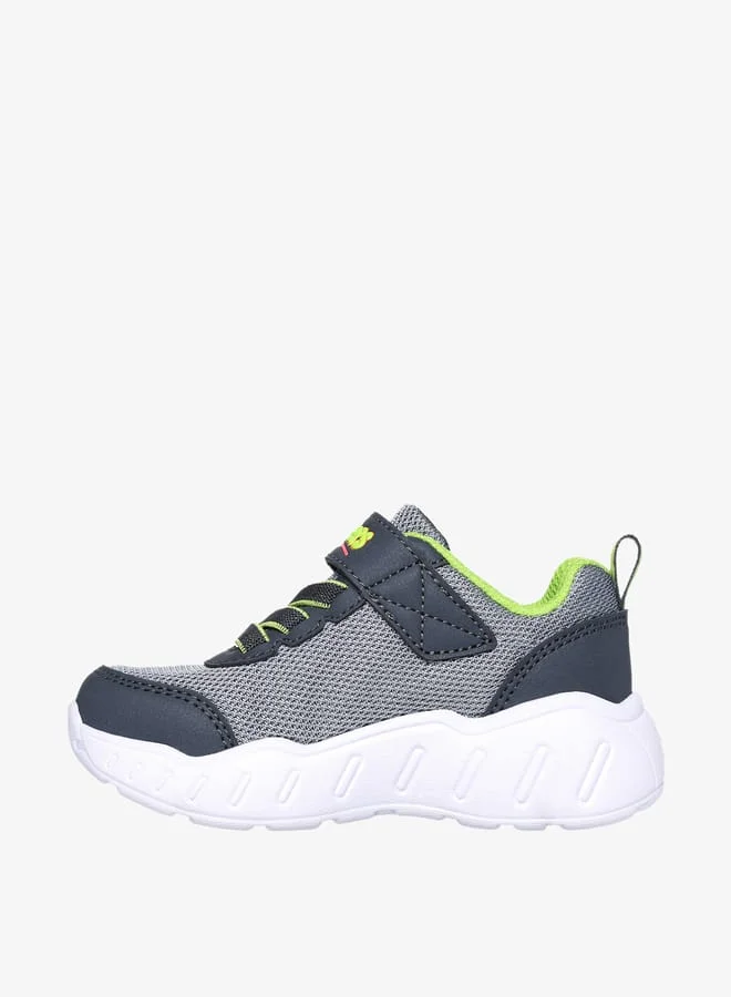 SKECHERS Boys Dino Textured Sneakers With Hook And Loop Closure - Play Scene