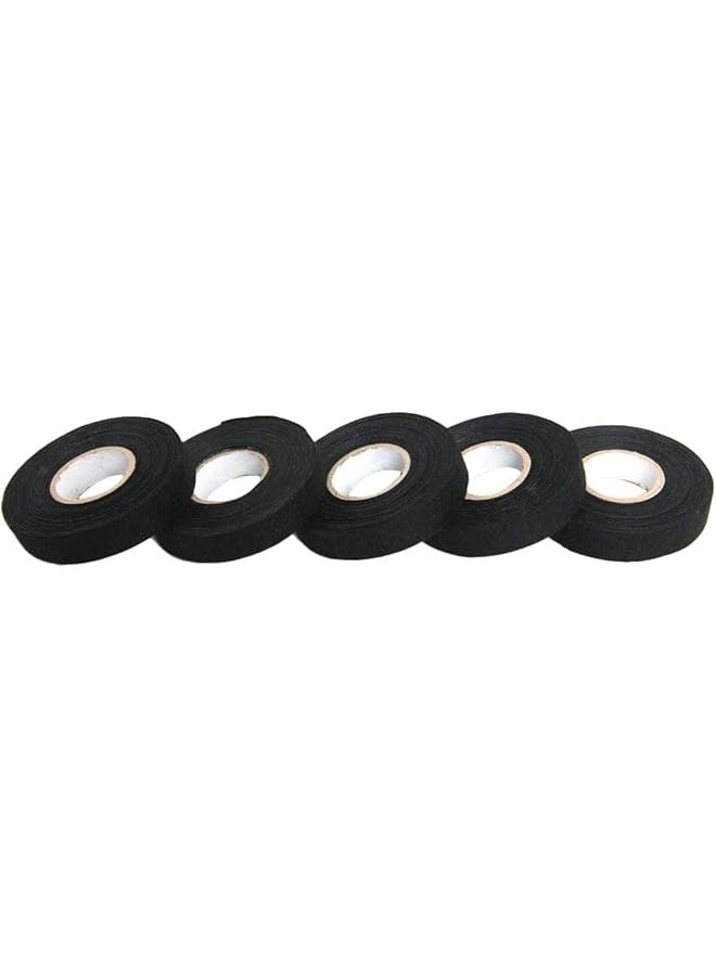 PROMASS promass 5 Rolls Wiring Loom Harness Tape Cable Looms Wiring Harness Cloth Adhesive Fabric Tape for Automobile 15m 19mm 