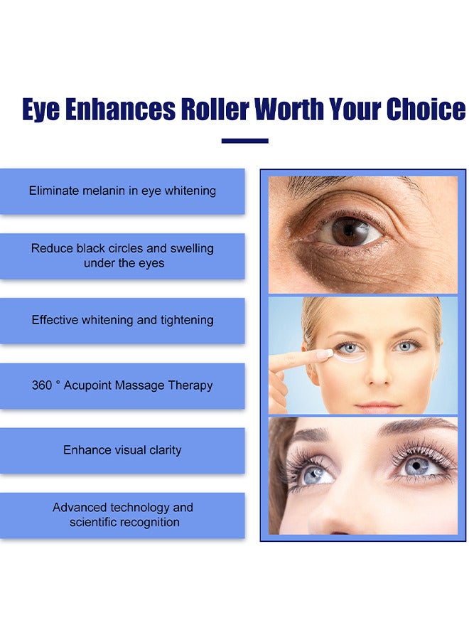 Jaysuing Eye Essence Massage Roller 15ML, Eye Roller Cream For Dark Circles And Puffiness, Anti Aging, Eye Serum With 360° Massage Ball Reduce Wrinkles And Fine Lines And Eye Bags Treatment, With 5% Caffeine - Image 5