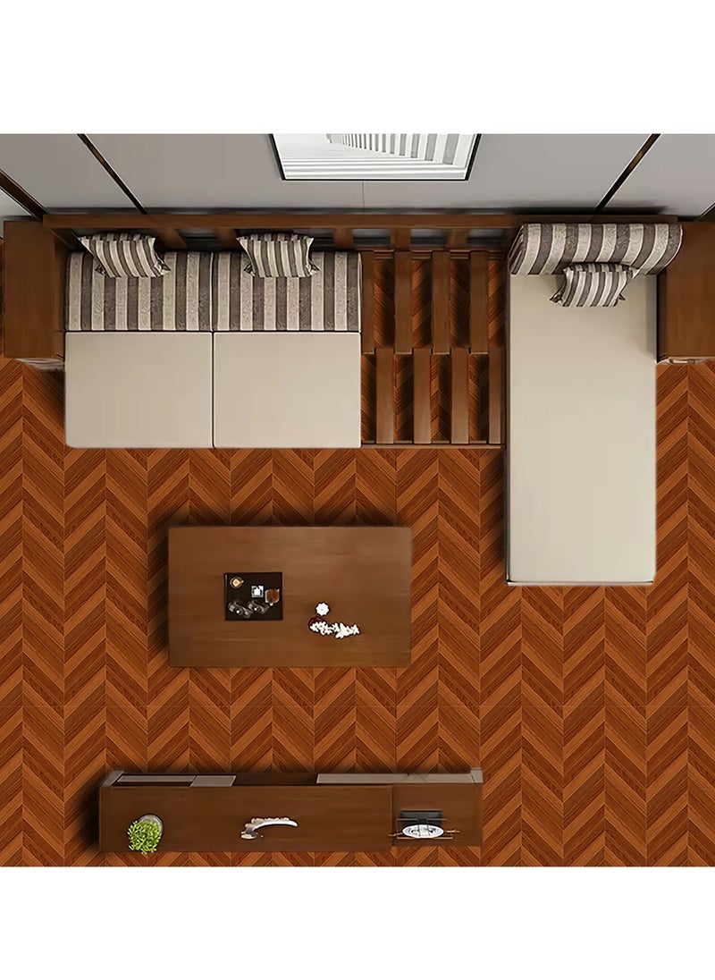 Sharpdo - 5Pcs Wall Sticker home decoration Self-adhesive 3D Wall Panels Floor Sticker  PVC Material Multicolour 40 x 40CM - Image 1