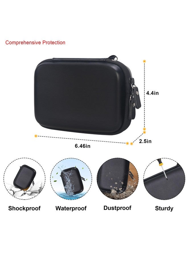 الونبو حافظة ملصقات إيلونبو لطابعة ملصقات SUPVAN E10 Mini Bluetooth، مزودة بجيب شبكي داخلي إضافي يناسب كابل ورق الملصقات، لون أسود. (الحافظة فقط! لا تتضمن طابعة الملصقات) - Image 3