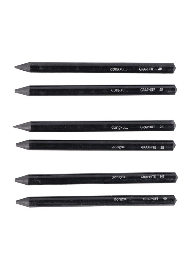ArtRight Set of 6 Professional Woodless Graphite Sketch Pencils for Shading, Blending, and Drawing - Includes 2 HB, 2 2B, and 2 4B Pencil - For Sketching, Drawing and Doodling - Image 2