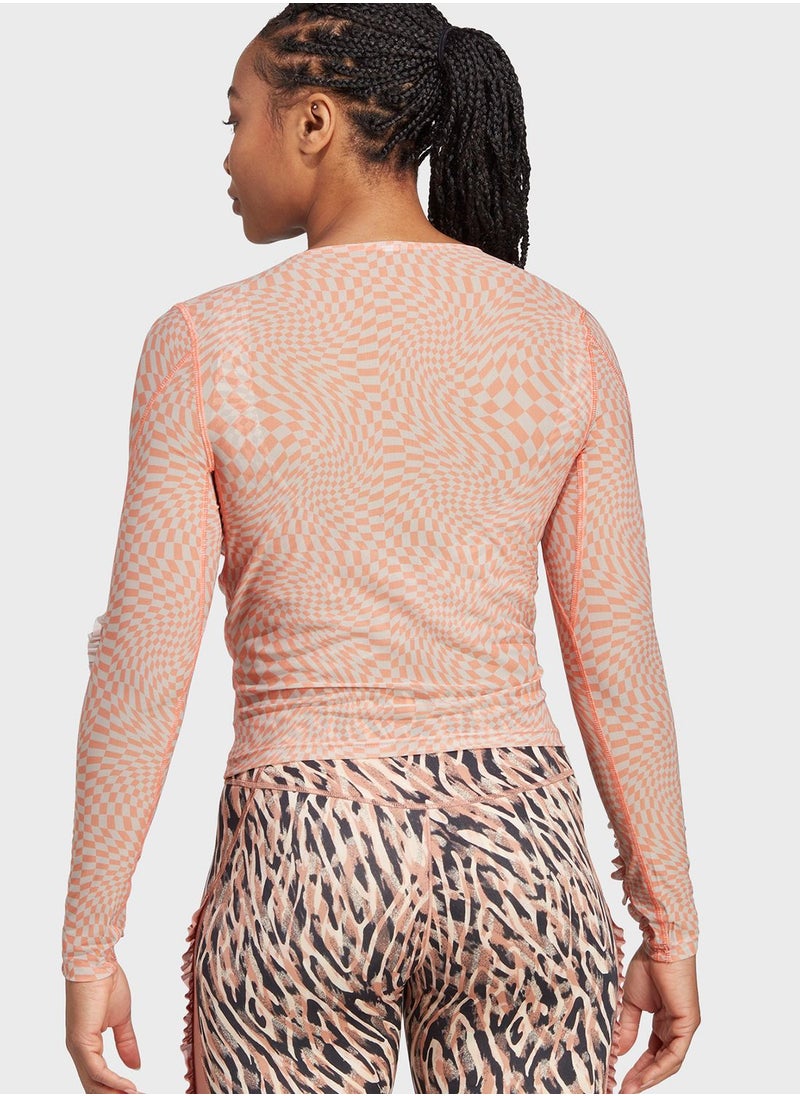 Adidas - Yoga Studio Aop T-Shirt - Image 1