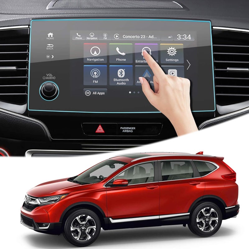 Moonlinks Compatible with 2019-2022 Honda Pilot Screen Protector 8 Inch,Tempered Glass Screen Protector Film for Passport 2020-2025,Screen Protective Foil Anti Scratch Fingerprint - Image 1