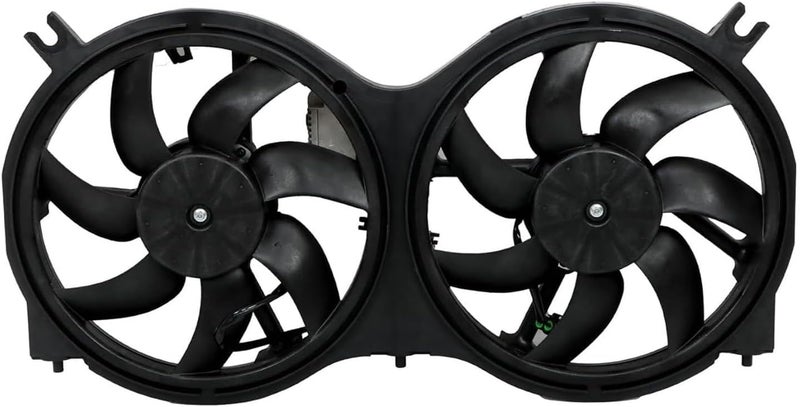ANTUKO Radiator Condenser Cooling Fan Assembly for JX35, QX60, and Pathfinder - Image 1