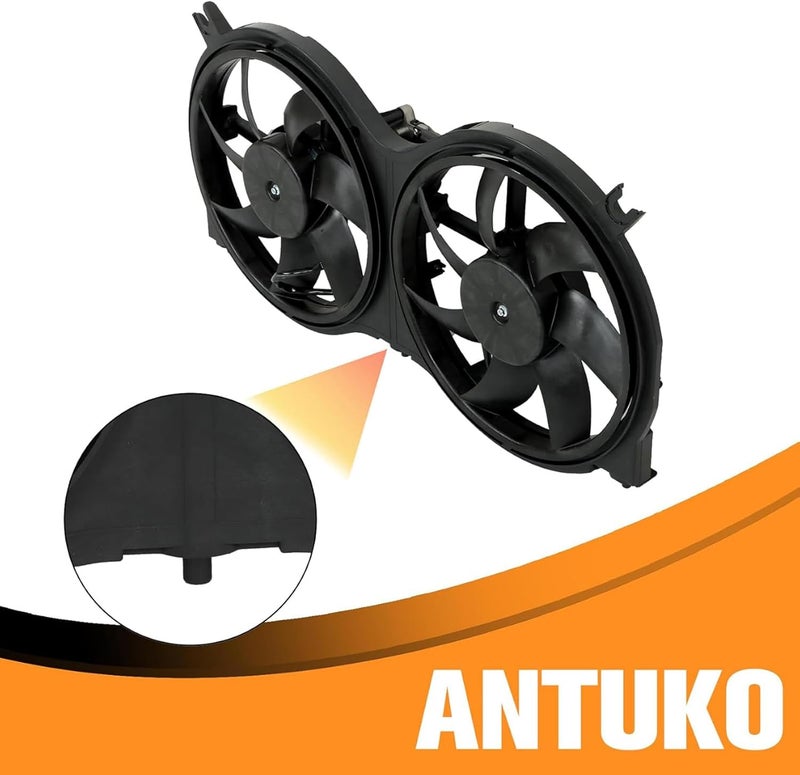 ANTUKO Radiator Condenser Cooling Fan Assembly for JX35, QX60, and Pathfinder - Image 3