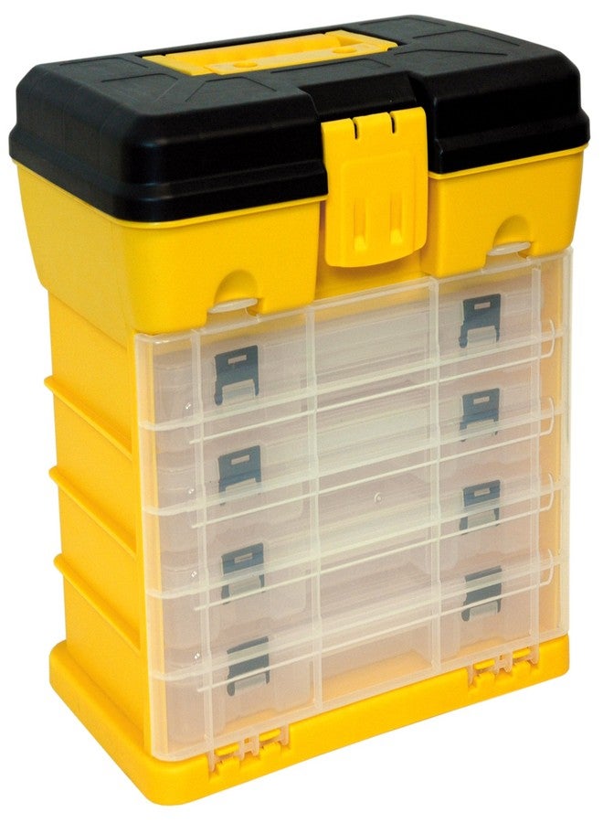 Homak 12-Inch Plastic Portable Parts Organizer, Large, Yellow, HA01040121 - Image 1