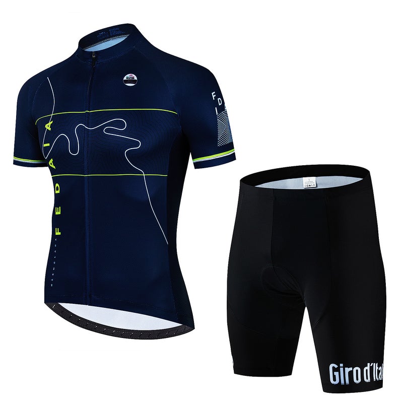 Cycling Jersey Set New Cycling Jersey Short-Sleeved Suit Men'S Mountain Bike Cycling Pants Factory - Image 1