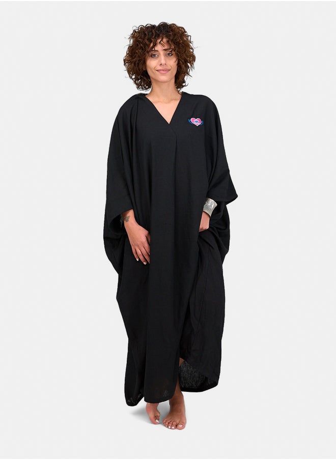 Clue Deep V-Neck Abaya  - Image 1