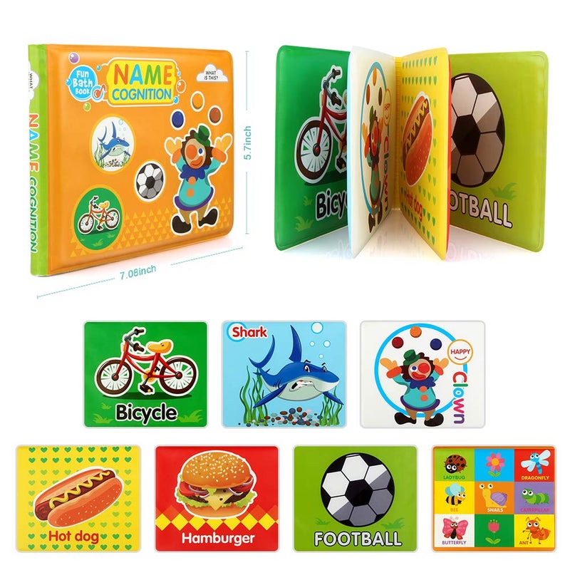 Growsland Baby Bath Toys, Nontoxic Bath Books for Babies Bath Time, Bathtub Toys for Toddlers 6 to 12 18 Months, Soft Educational Bath Toys for 1-3 Year Old Girls Boys(Pack of 3) - Image 5