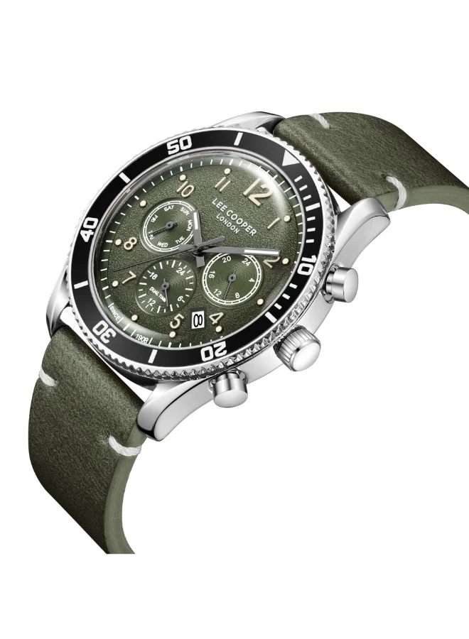 Lee Cooper Men's Leather Multi Function Watch LC08260.675 - 42 mm
