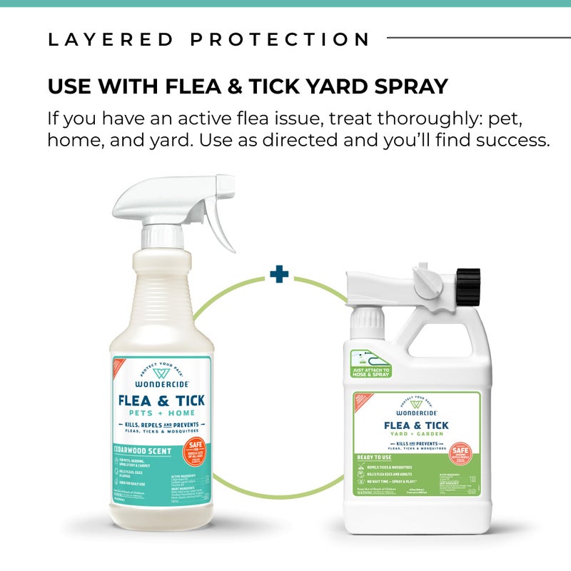 Wondercide - Flea, Tick & Mosquito Spray for Dogs, Cats, and Home - Flea and Tick Killer, Control, Prevention, Treatment - with Natural Essential Oils - Pet and Family Safe - Cedarwood 32 oz - Image 5