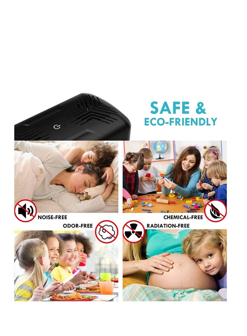 SOLARAE Ultrasonic Pest Repeller - [2020 Upgrade] Plug in Mouse Deterrent, Mouse & Rat Repellent, 8W Ultra Sonic Speaker, Indoor Pest Repeller for Rat, Mouse, Spider, Fly, Cockroach, Mosquito (Black) - Image 5