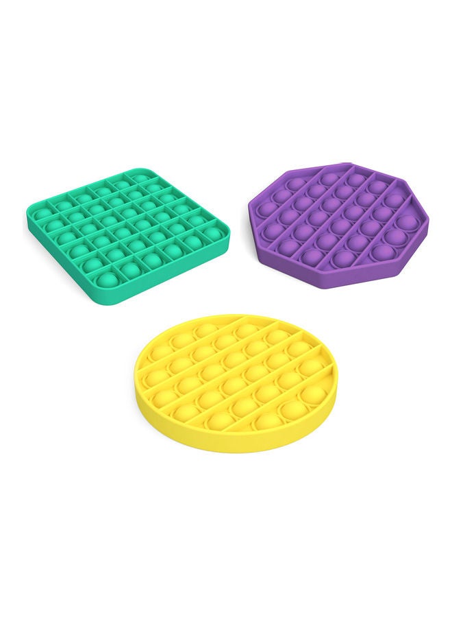 NIBEMINENT 3-Piece Push Bubble Sensory Fidget Toy Set - Image 1