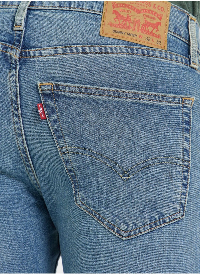 Levi's - Distressed Mid Wash Skinny Jeans - Image 1