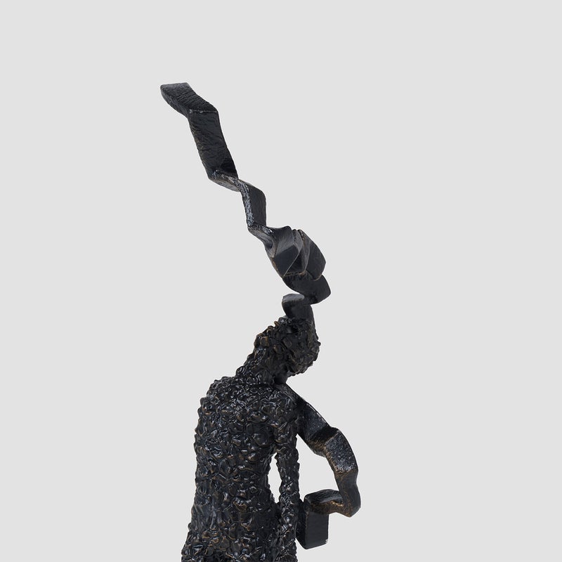 AL HUZAIFA FURNITURE Libero Dark Bronze Sculpture - Image 5