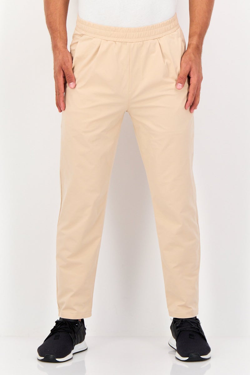 RBX Men Sportswear Fit Outdoor Track Pants, Beige  - Image 1