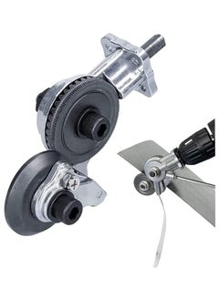 ELIKLIV Popular Electric Drill Plate Cutting Machine: Professional and precise cutting, convenient and multi-purpose and highly compatible, electric drill plate cutting machine Metal Occlusion Drill Accessories Sheet metal cutting tool with adapter for converting punch shears for cutting aluminum, steel, copper plates  - Image 2