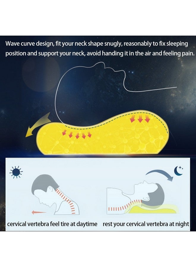 FMS Soft Comfy Memory Foam Contour Pillow for Children with Removable Case - Image 3