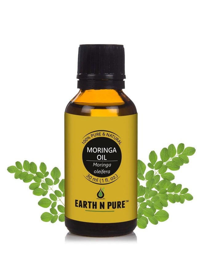 Earth N Pure Moringa Oil Cold Pressed, Natural And Therapeutic Grade With Glass Dropper 30 Ml  - Image 2